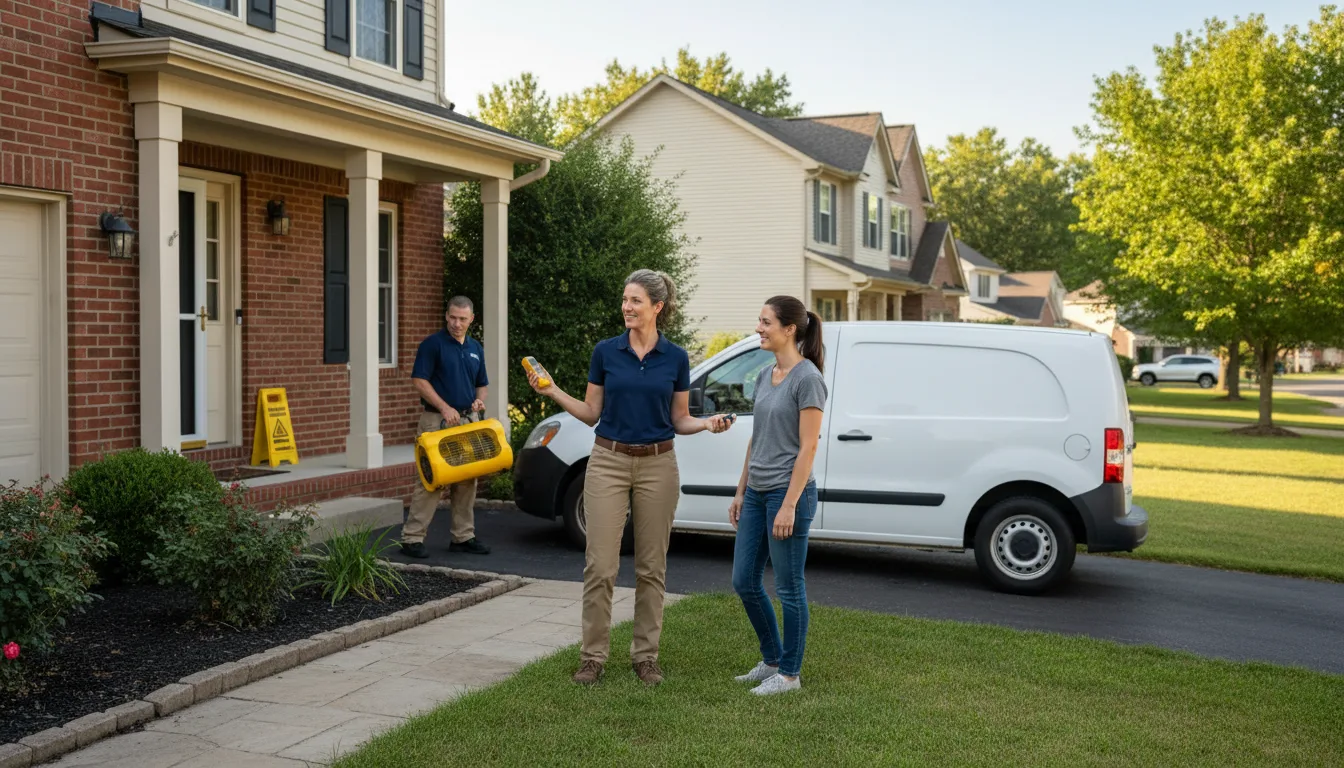 Residential water damage restoration in Cowansville, PA